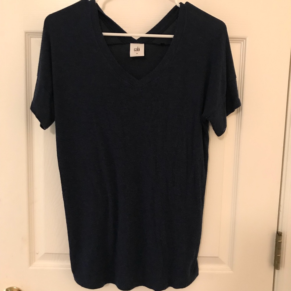 CABI Navy V-Neck Tee
